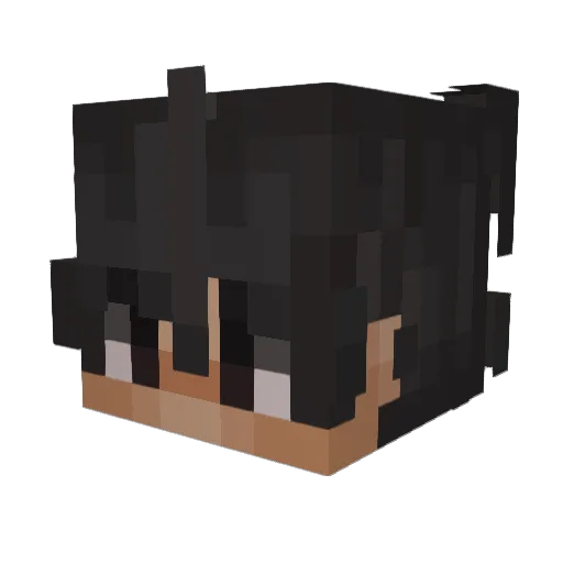 Sammygamees Minecraft avatar head, 3D render