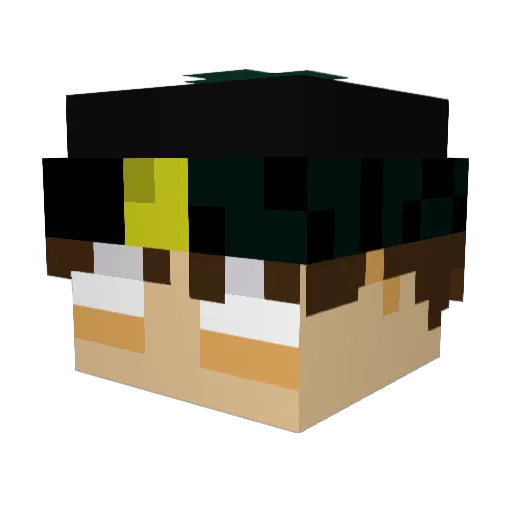 Sammyglob Minecraft avatar head, 3D render