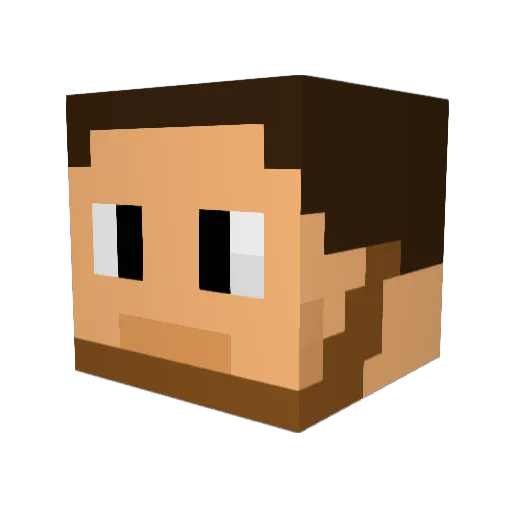Sammymcc99999 Minecraft avatar head, 3D render