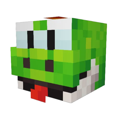 Sammynorth Minecraft avatar head, 3D render