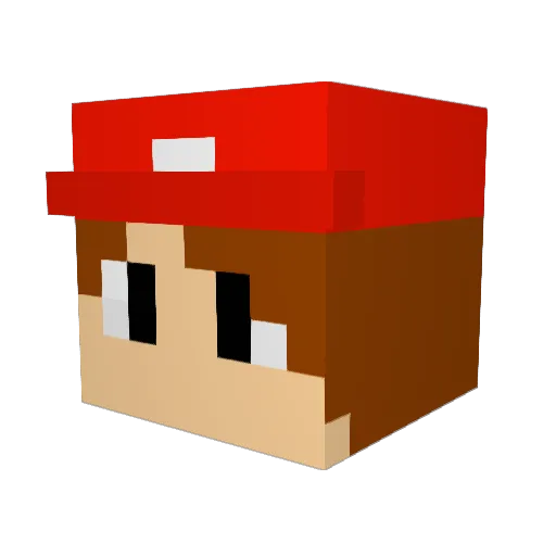 Samo04 Minecraft avatar head, 3D render