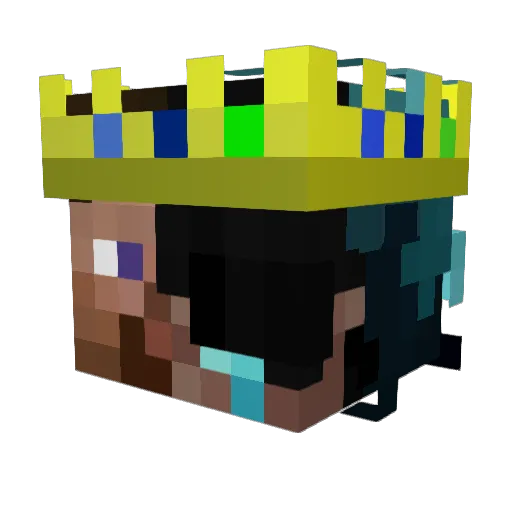SamoMinecraft Minecraft avatar head, 3D render