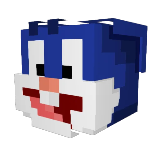 Samon201 Minecraft avatar head, 3D render
