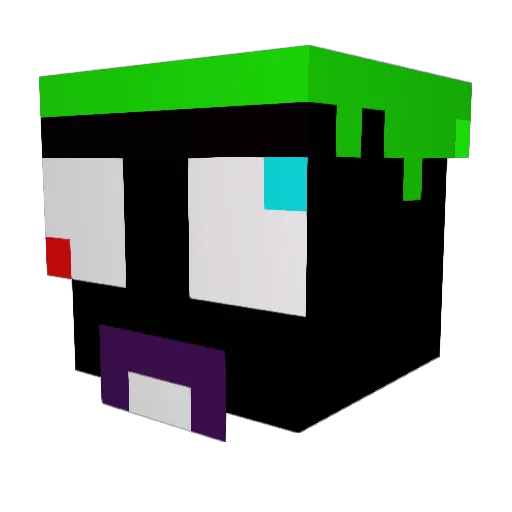 Samonster69 Minecraft avatar head, 3D render