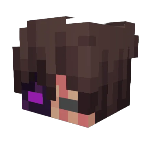 Samorost3 Minecraft avatar head, 3D render