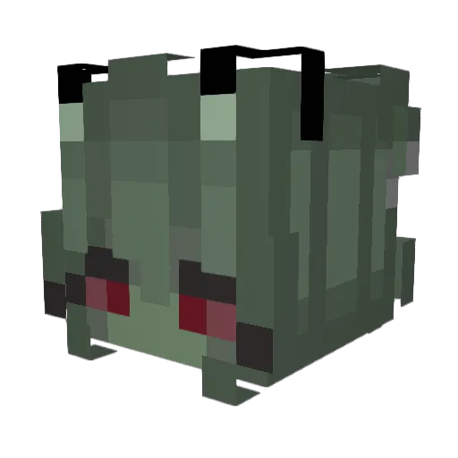 Samosiaa Minecraft avatar head, 3D render