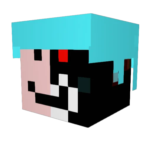 Samouw Minecraft avatar head, 3D render