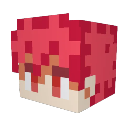 Samox6090 Minecraft avatar head, 3D render