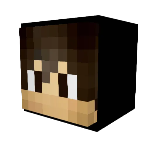 Samoyu Minecraft avatar head, 3D render