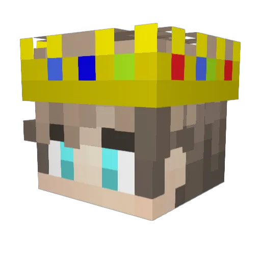 Sampev33 Minecraft avatar head, 3D render