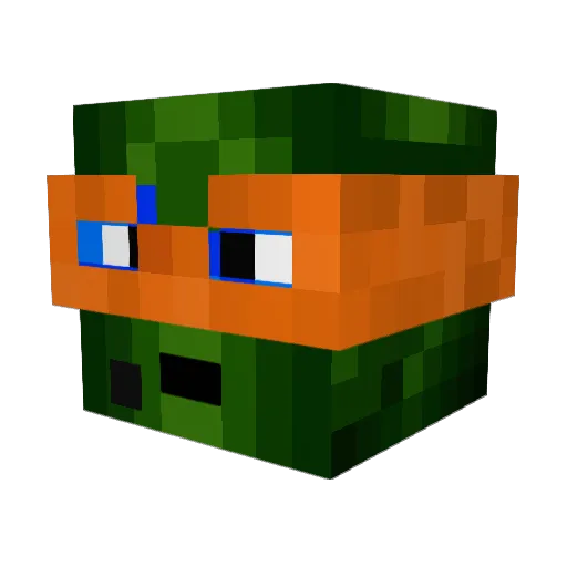 Sample66 Minecraft avatar head, 3D render