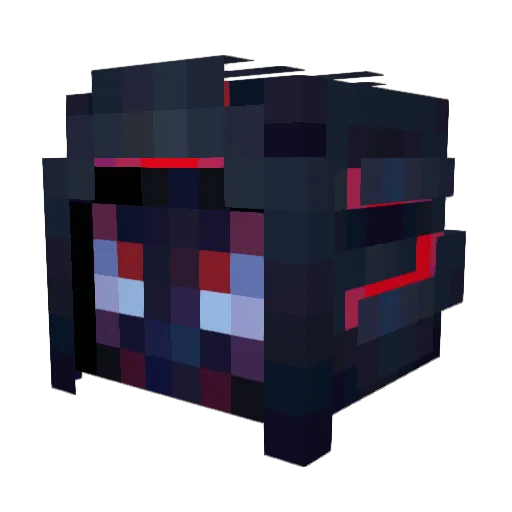 SampleHarp Minecraft avatar head, 3D render