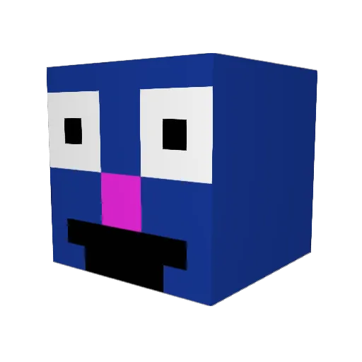 Samppa40 Minecraft avatar head, 3D render