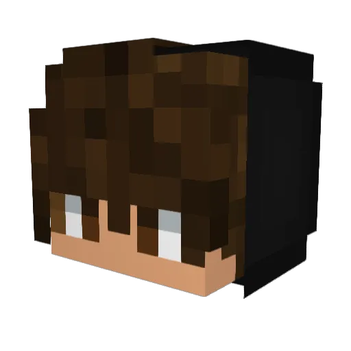 SamppaN Minecraft avatar head, 3D render