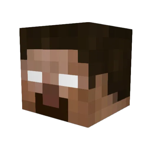 Samppbo Minecraft avatar head, 3D render