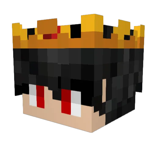 SamratPro011 Minecraft avatar head, 3D render