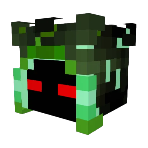 Sams1i Minecraft avatar head, 3D render