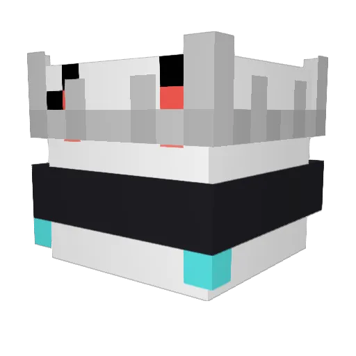 SamsTungTung Minecraft avatar head, 3D render