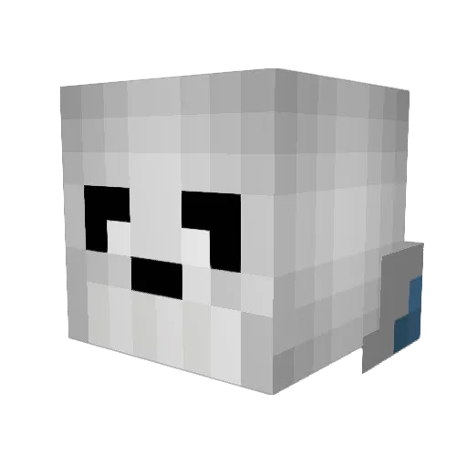 Sams_TheSkeleton Minecraft avatar head, 3D render