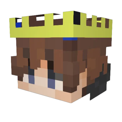 Samsikkk Minecraft avatar head, 3D render