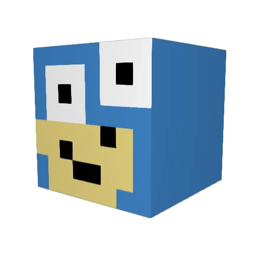Samson7676 Minecraft avatar head, 3D render