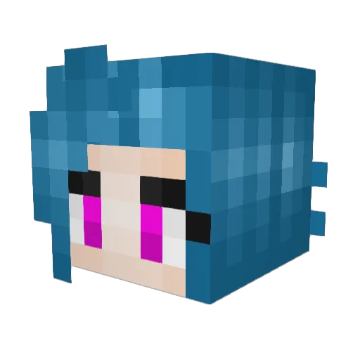 Samson_WsB Minecraft avatar head, 3D render