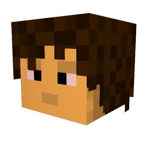 SamsquanchJones Minecraft avatar head, 3D render