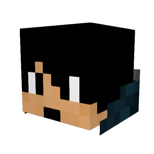 Samstore Minecraft avatar head, 3D render