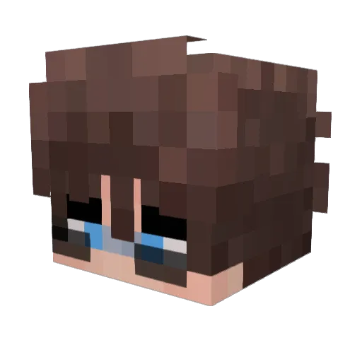 SamsulCH Minecraft avatar head, 3D render