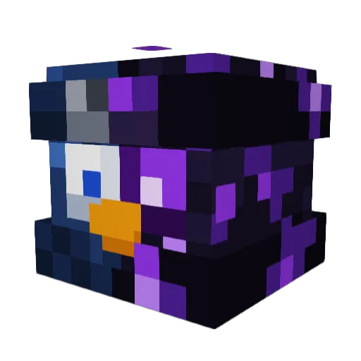Samsusnel Minecraft avatar head, 3D render