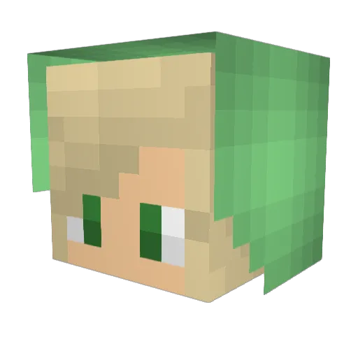 Samsyx3 Minecraft avatar head, 3D render