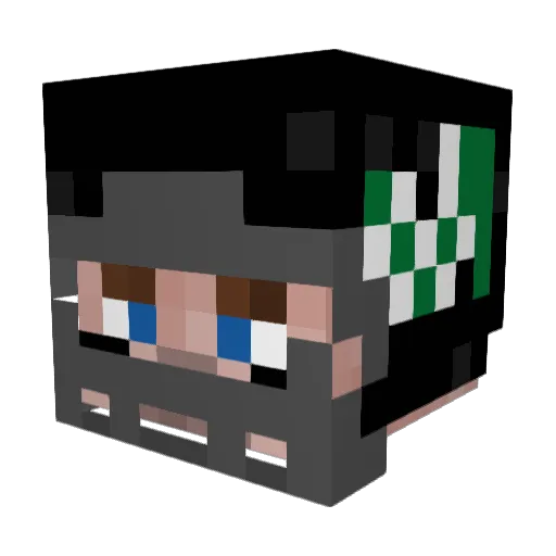Samta56 Minecraft avatar head, 3D render
