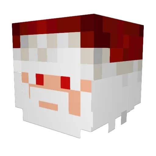 SamtaClaws Minecraft avatar head, 3D render