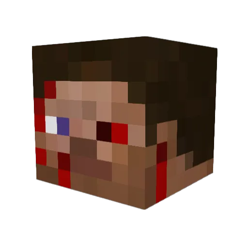 Samu2k_03 Minecraft avatar head, 3D render