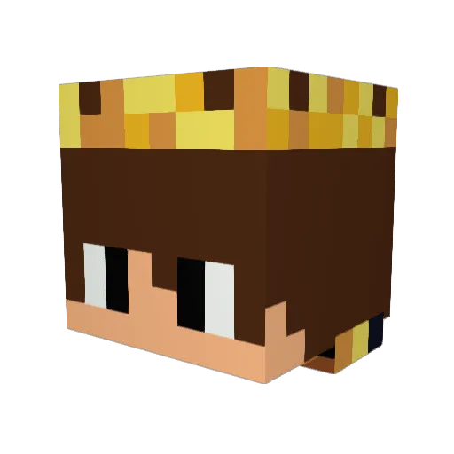 SamuBiglia Minecraft avatar head, 3D render