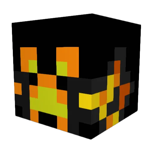 SamuPro Minecraft avatar head, 3D render