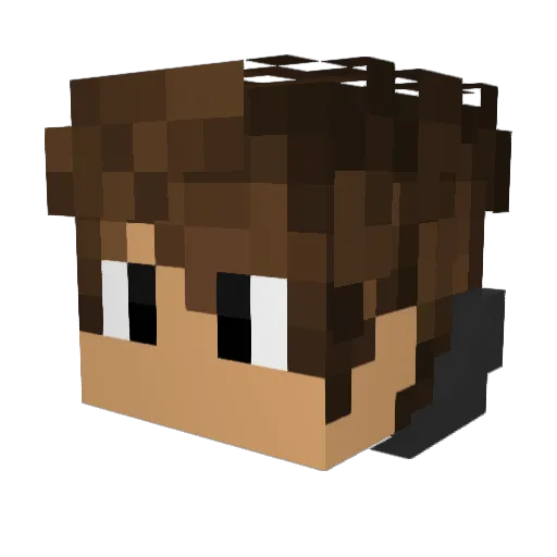 SamuThePlayer Minecraft avatar head, 3D render