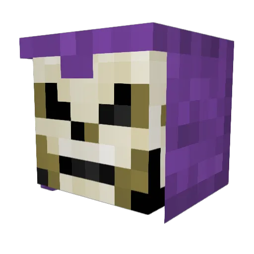 SamuVR22 Minecraft avatar head, 3D render