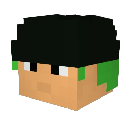Samu_Xil Minecraft avatar head, 3D render