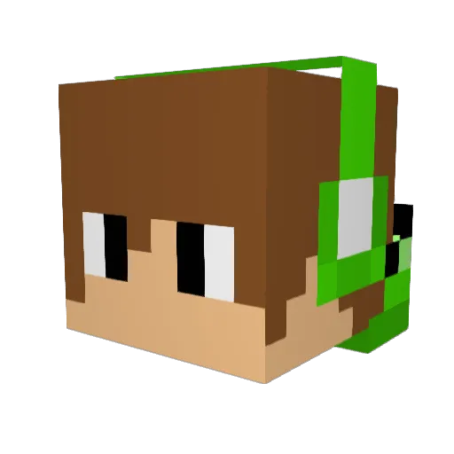 Samualle99 Minecraft avatar head, 3D render