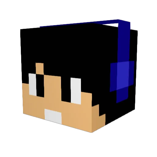 Samuca_BR Minecraft avatar head, 3D render
