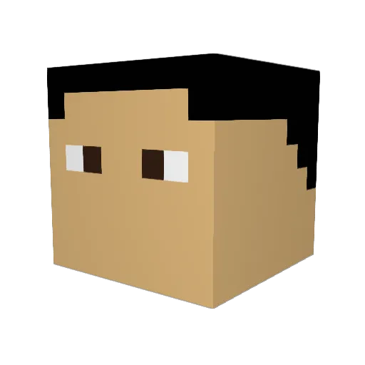 Samuel6777 Minecraft avatar head, 3D render