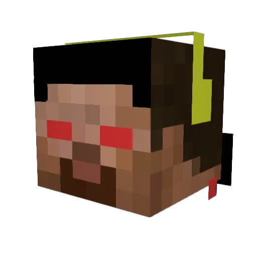 SamuelC2005 Minecraft avatar head, 3D render