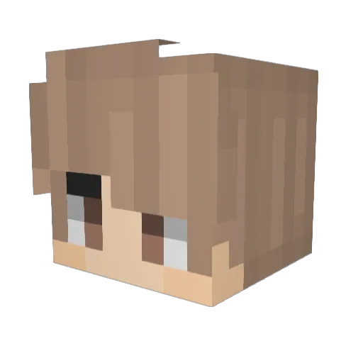 SamuelGB1 Minecraft avatar head, 3D render
