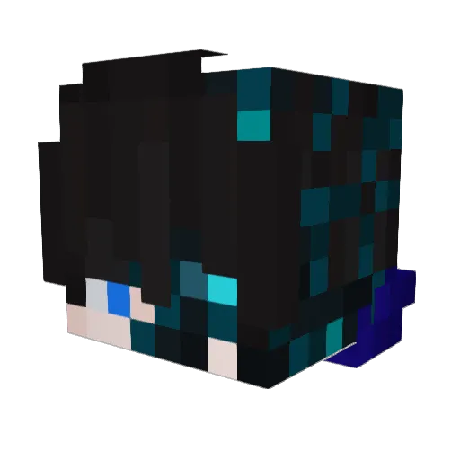 SamuelKcLuz Minecraft avatar head, 3D render