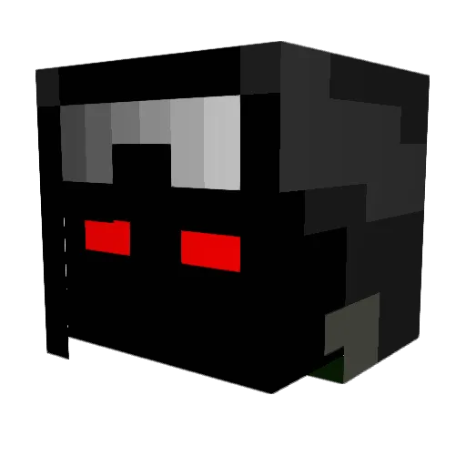 SamuelKey Minecraft avatar head, 3D render