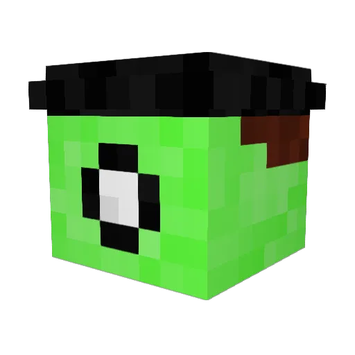 SamuelRealm Minecraft avatar head, 3D render