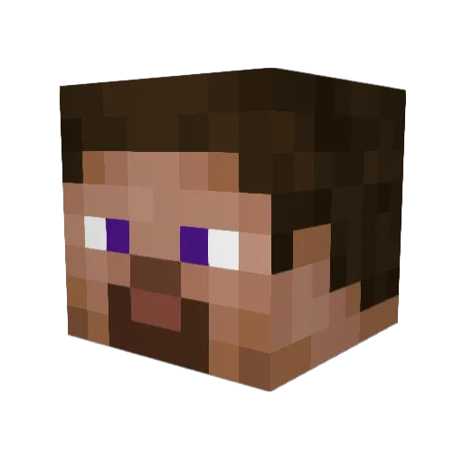 SamuelS034 Minecraft avatar head, 3D render