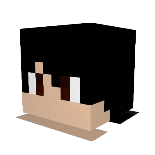 SamuelSinn Minecraft avatar head, 3D render