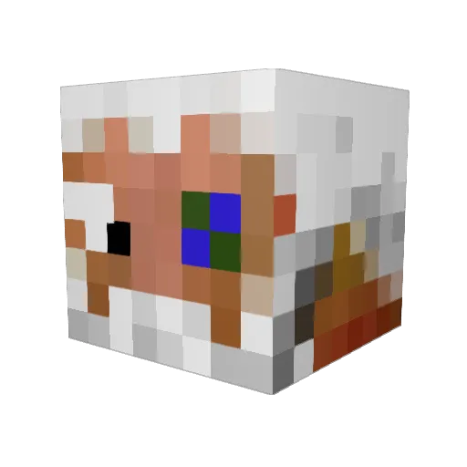 SamuelTurn Minecraft avatar head, 3D render
